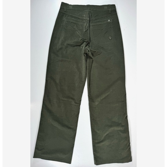 KUHL Lydia Cord Wide-Leg High-Rise Pant Womens 6 Reg Green Corduroy Never Worn - Picture 7 of 14